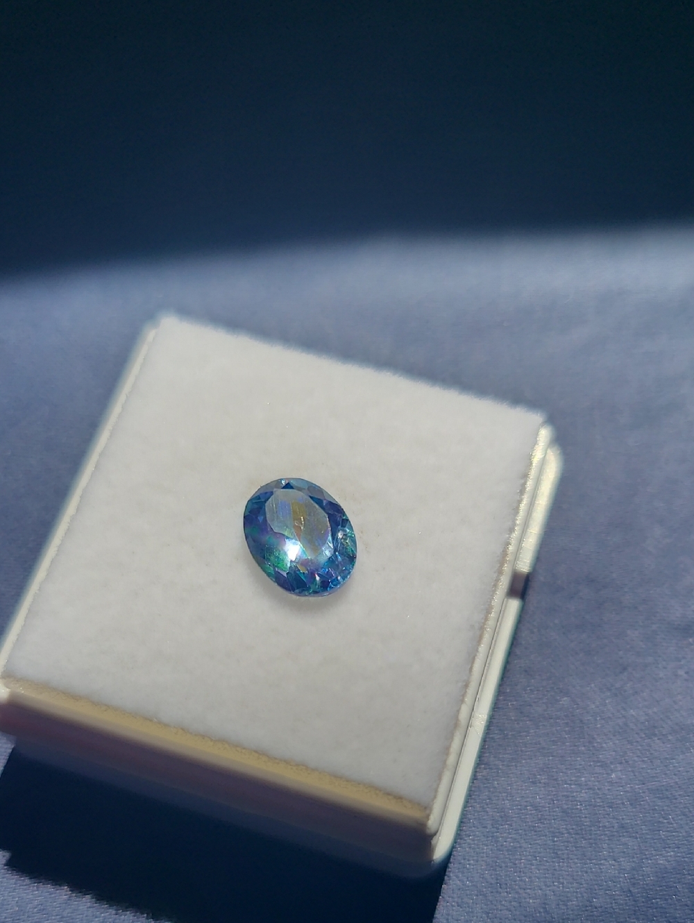 Idiosyncratic Color Faceted Topaz Gemstone